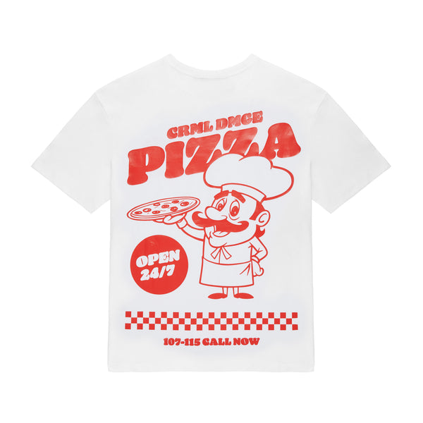 ITALIAN PIZZA T-SHIRT - WHITE