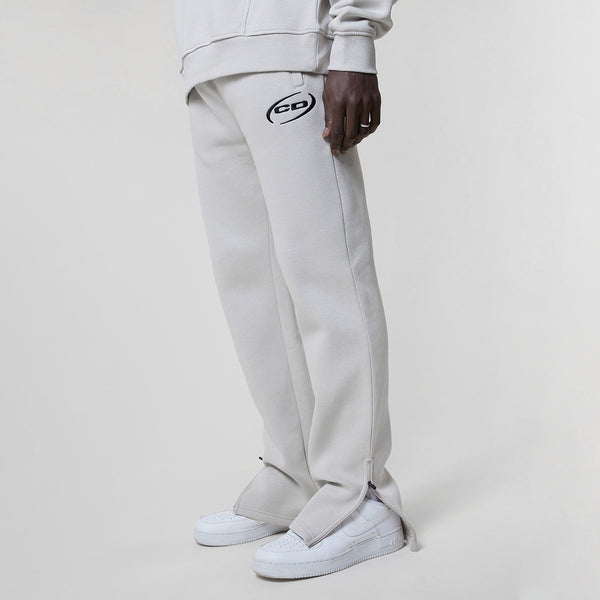 CURVE EMBROIDERY JOGGER - TAUPE WASH