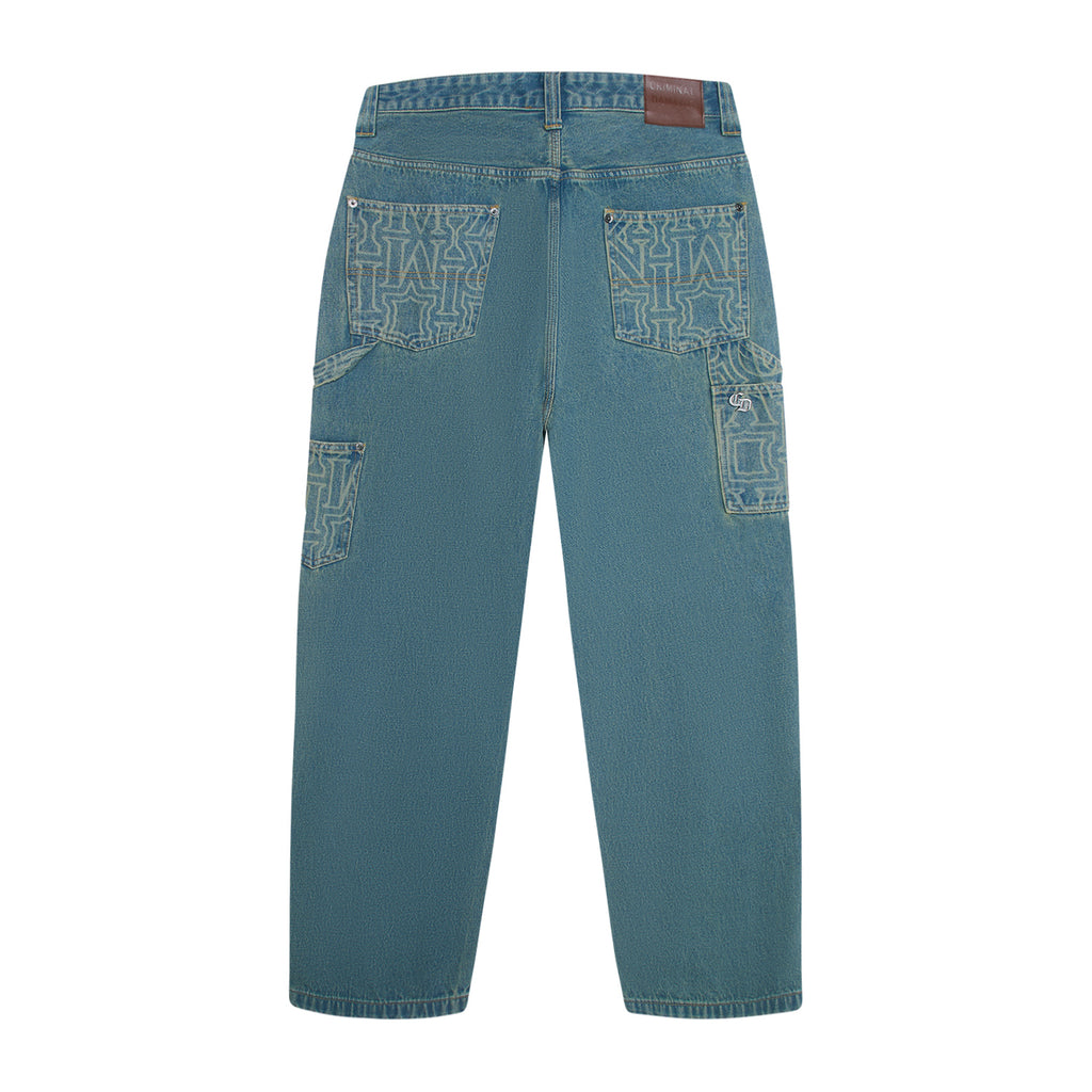 BERKELEY MONOGRAM DENIM JEANS