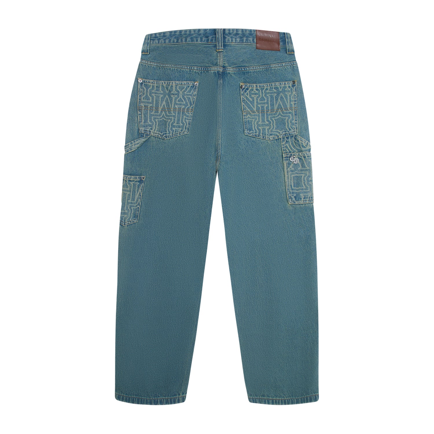 BERKELEY MONOGRAM DENIM JEANS