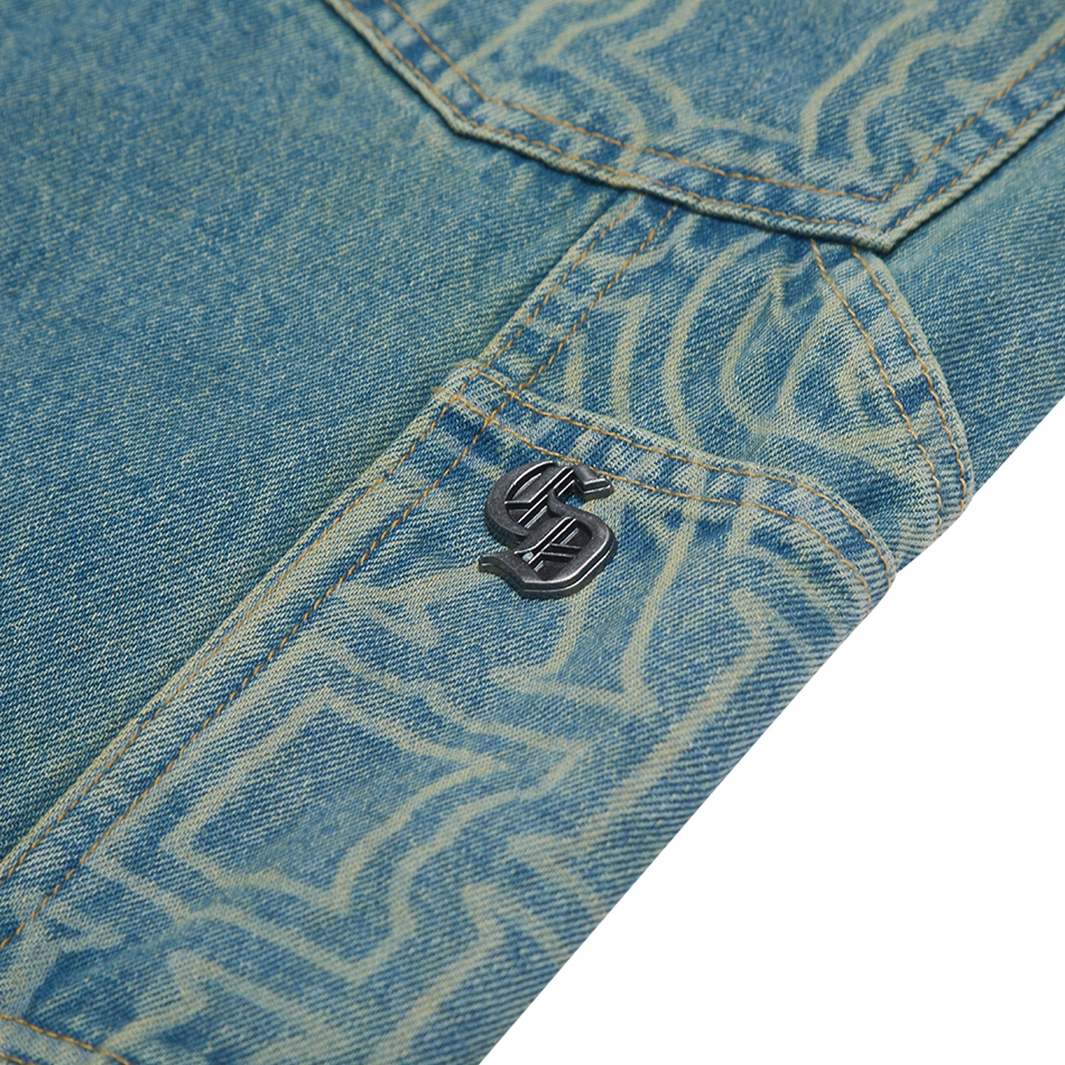 BERKELEY MONOGRAM DENIM JEANS