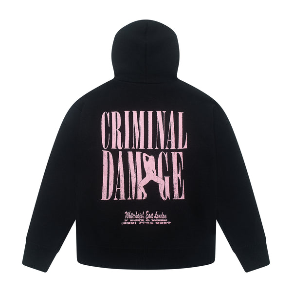 STRIPTEASE KNITTED HOODIE