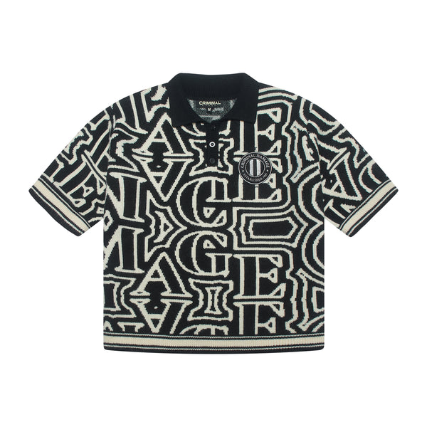 LOGO JACQUARD POLO
