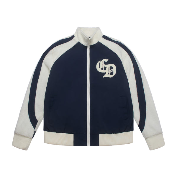 MICRO SHERPA & NYLON TRACKSUIT JACKET