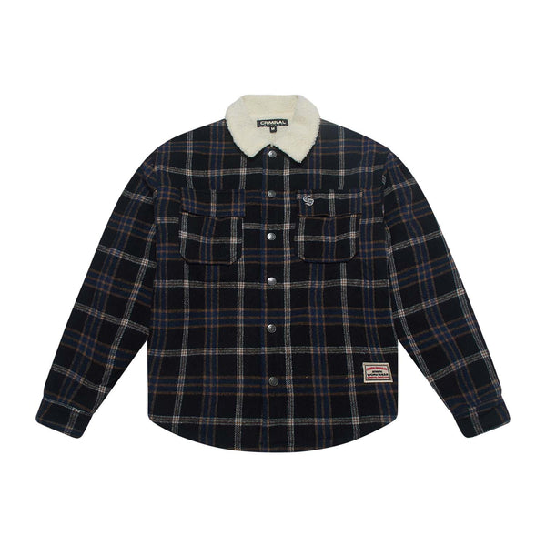 RICHMOND CHECK SHERPA SHIRT JACKET