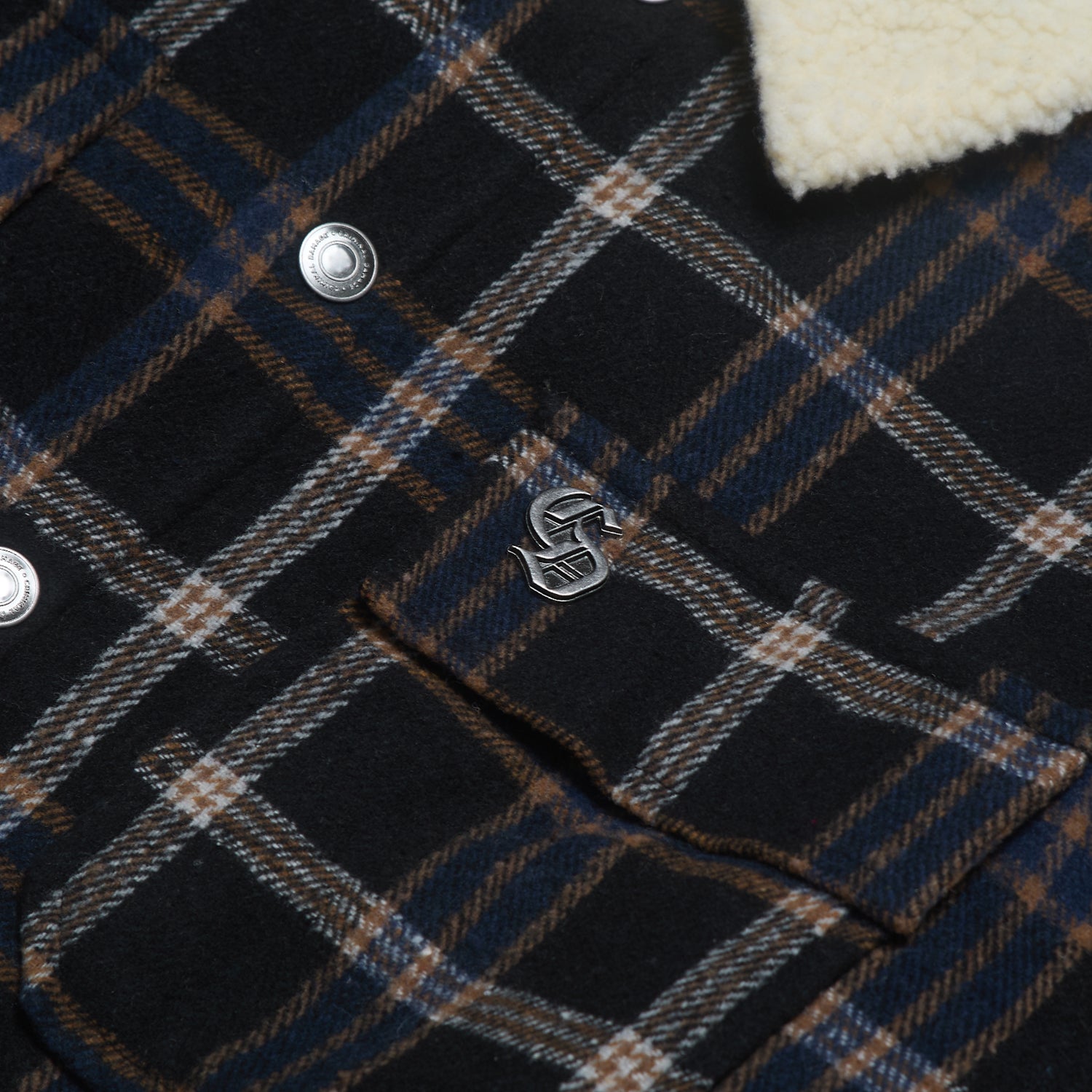 RICHMOND CHECK SHERPA SHIRT JACKET