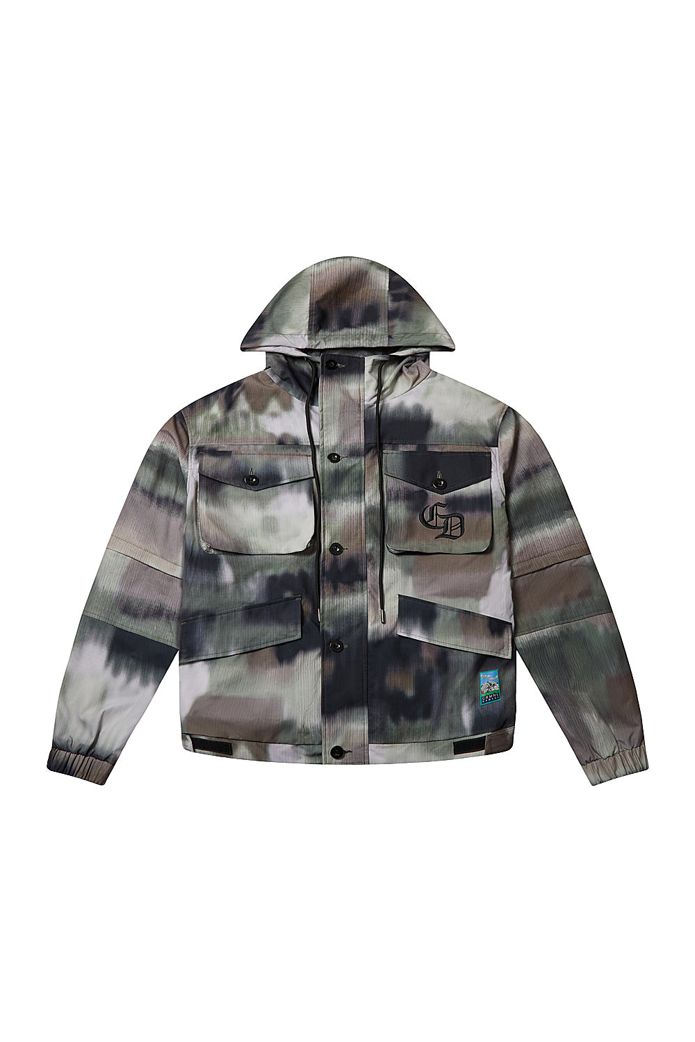 BLURRED CAMO WIND BREAKER