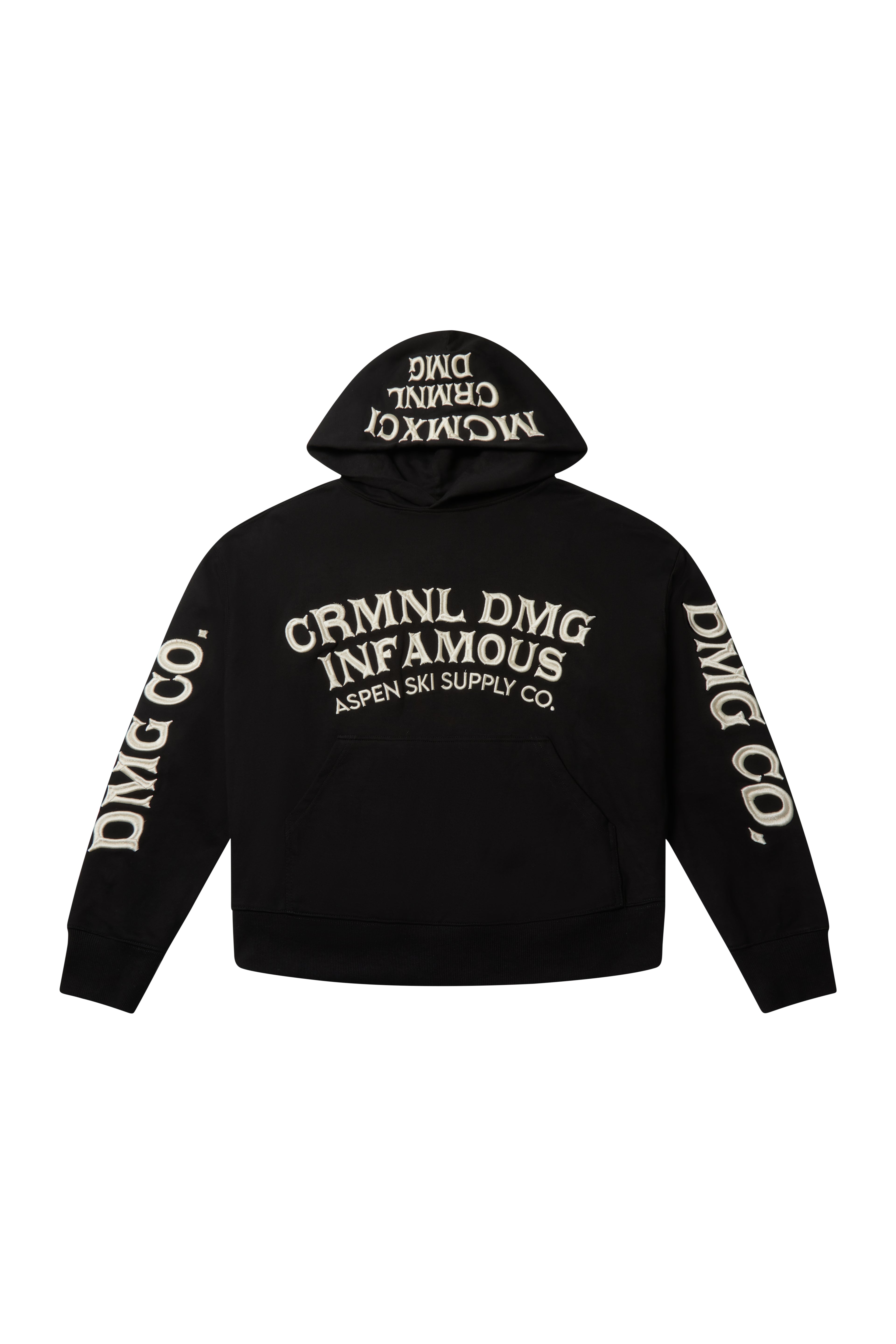 INFAMOUS EMBROIDERY HOOD