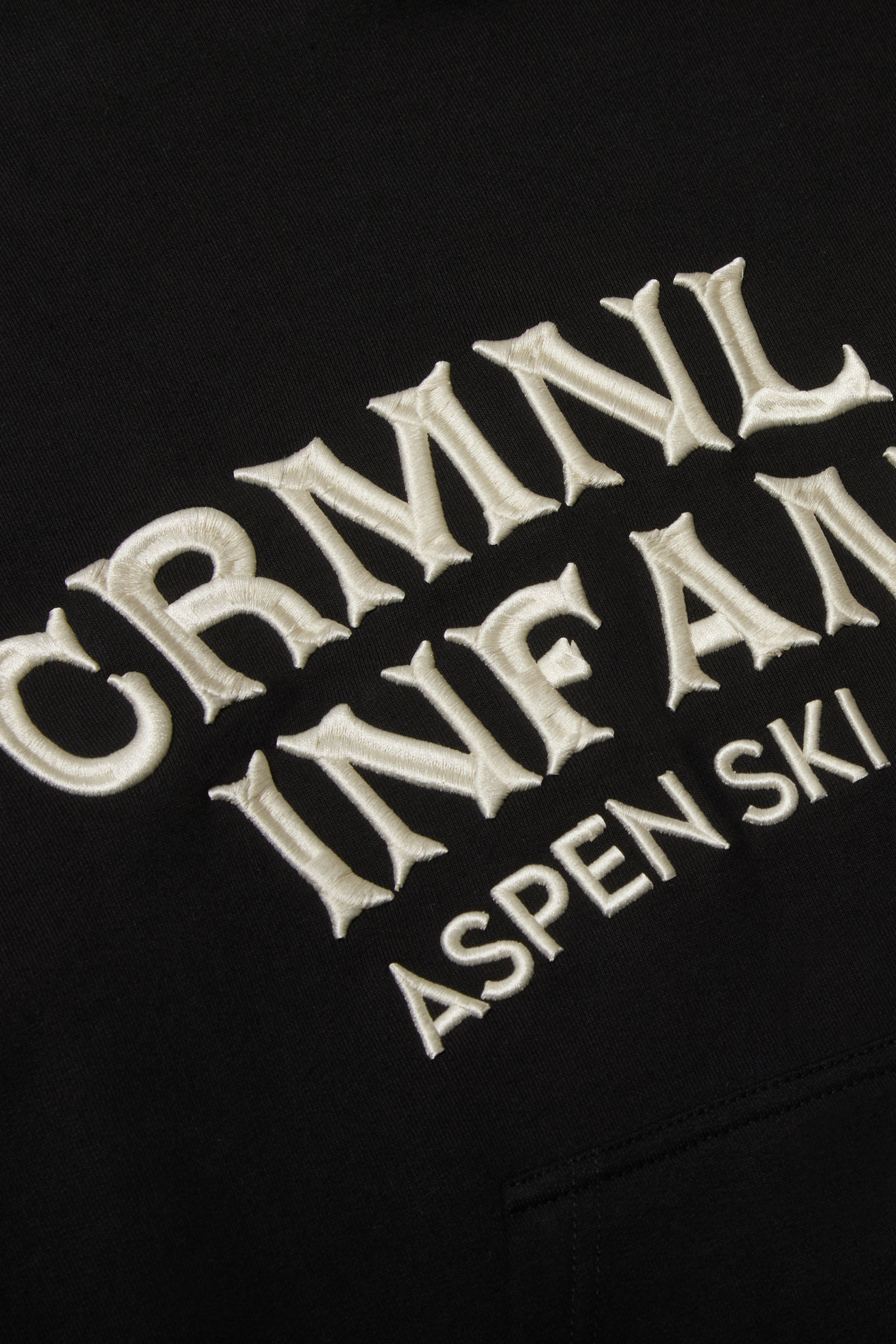 INFAMOUS EMBROIDERY HOOD