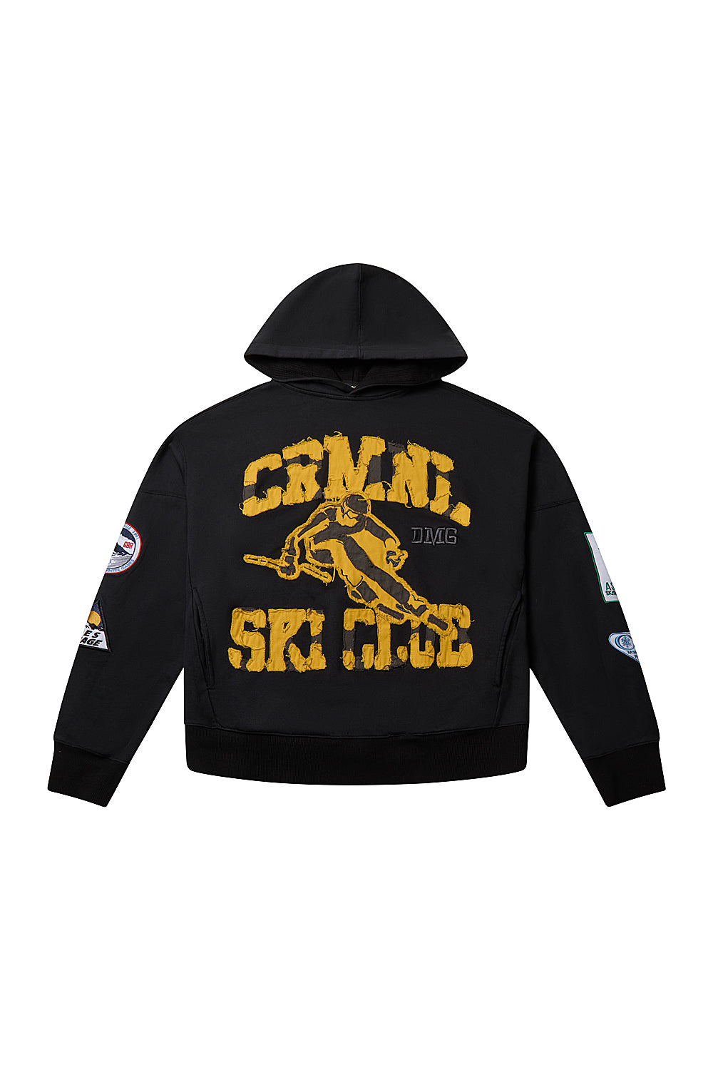 Criminal Damage Ski Club Hoodie in black, photo 1