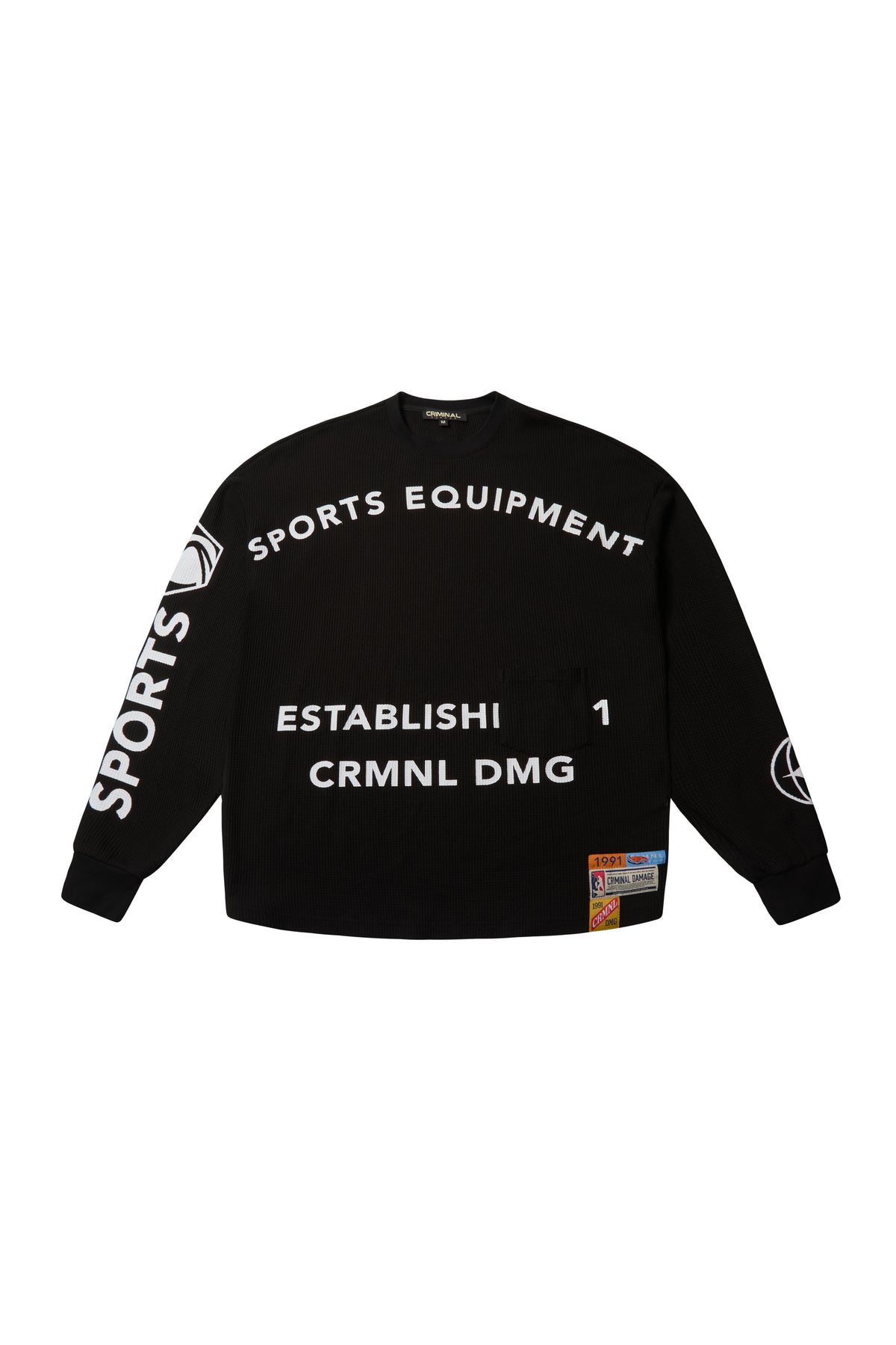 Criminal Damage Equipment Waffle Top in black, photo 1