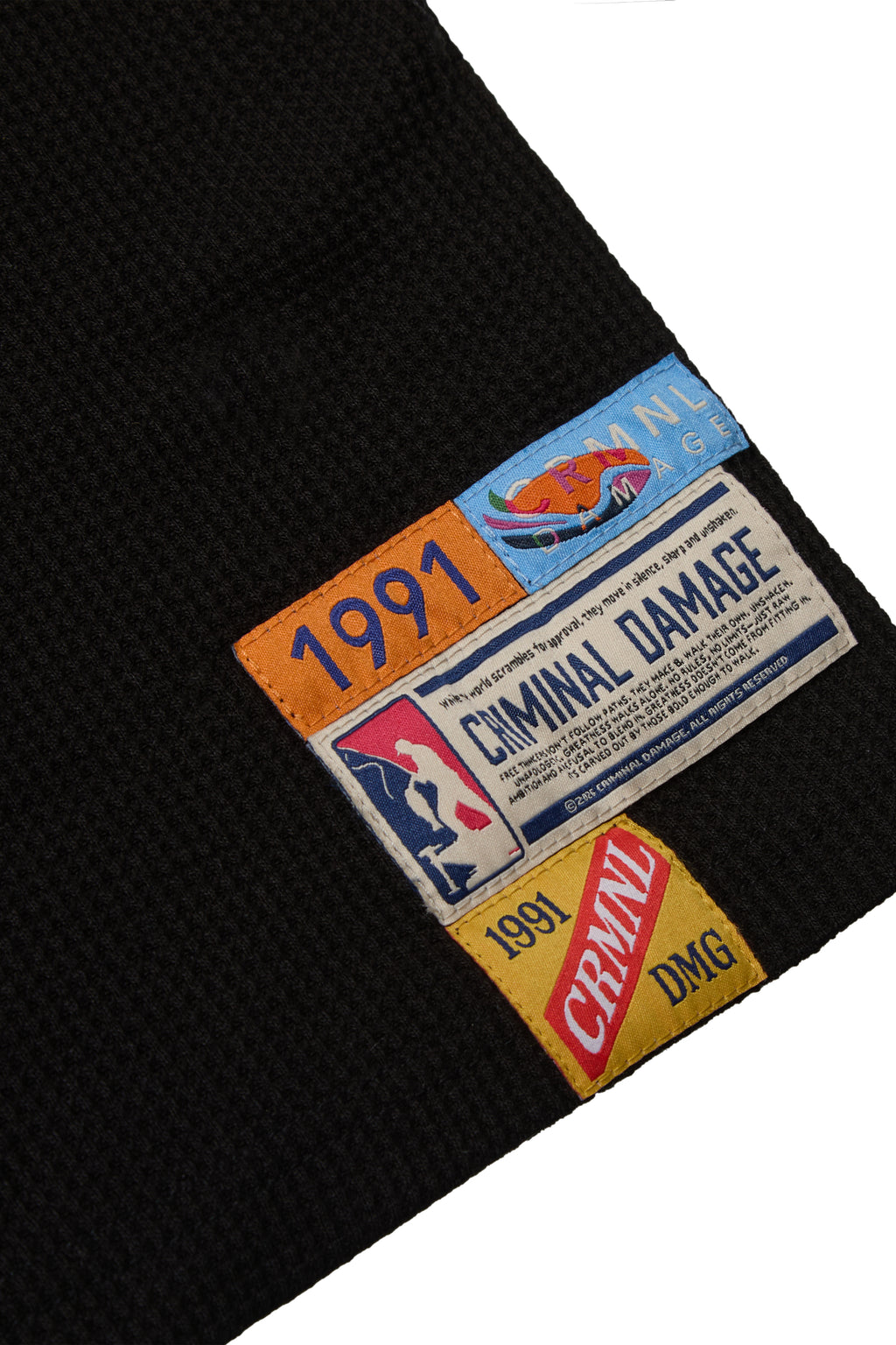 Criminal Damage Equipment Waffle Top in black, photo 5