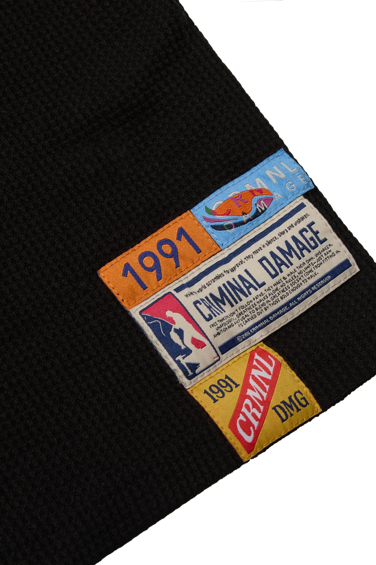 Criminal Damage Equipment Waffle Top in black, photo 5