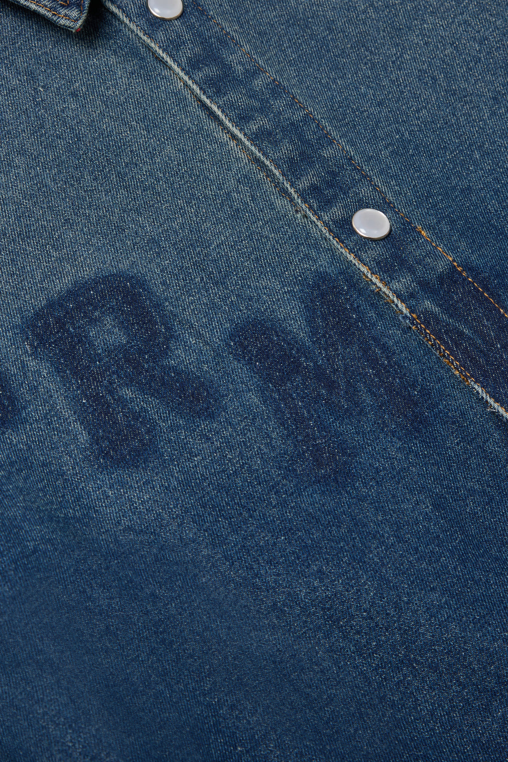 Criminal Damage Hockey Stencil Logo Shirt in mid blue, photo 5