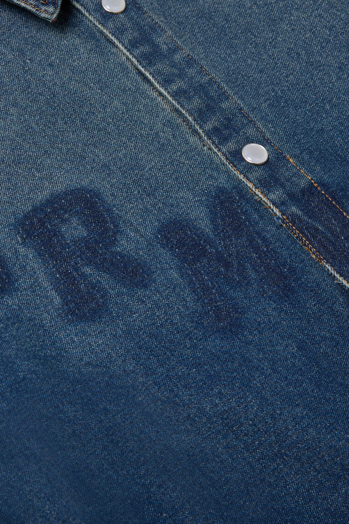 Criminal Damage Hockey Stencil Logo Shirt in mid blue, photo 5