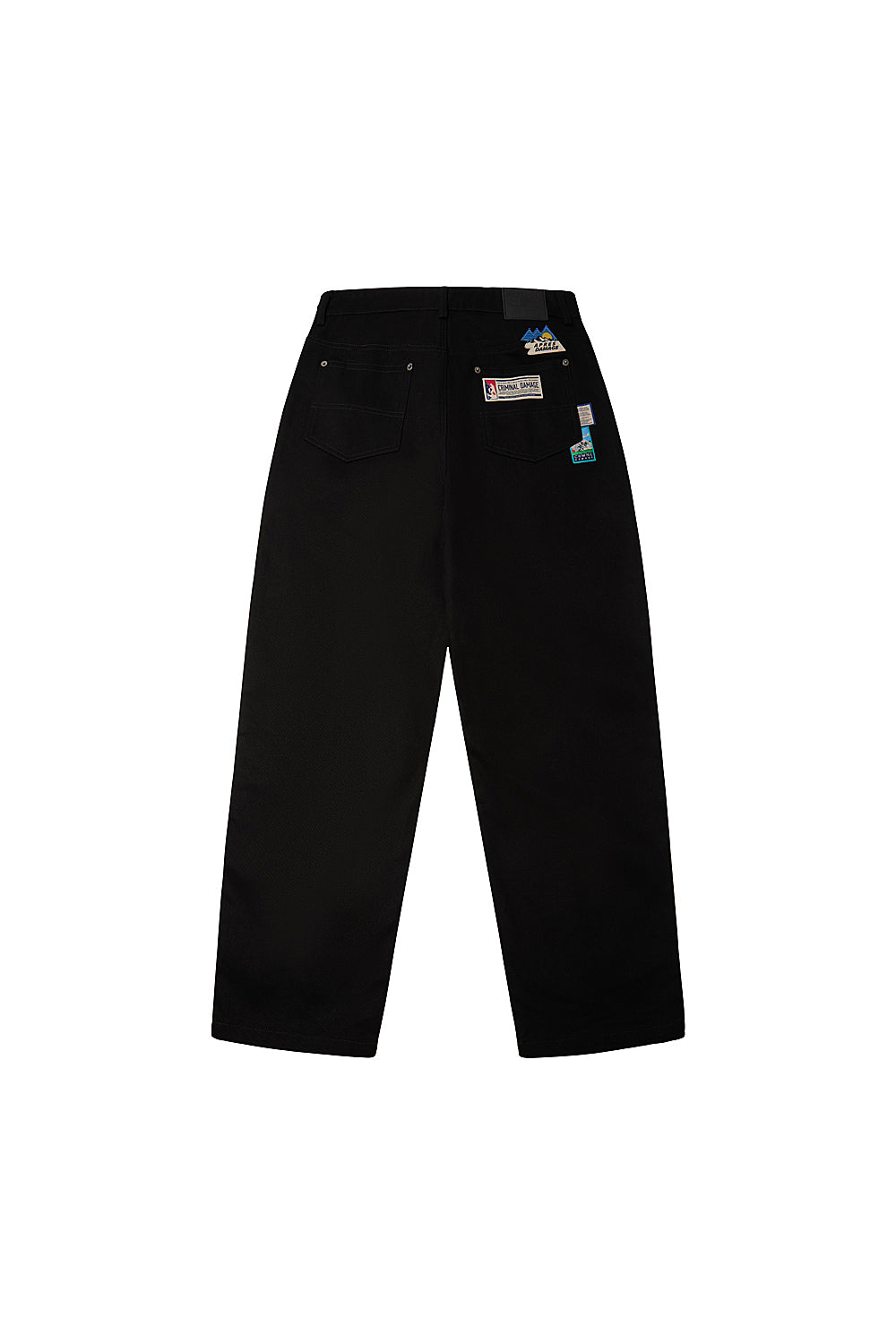 Criminal Damage Twill Chore Pants in black, photo 6