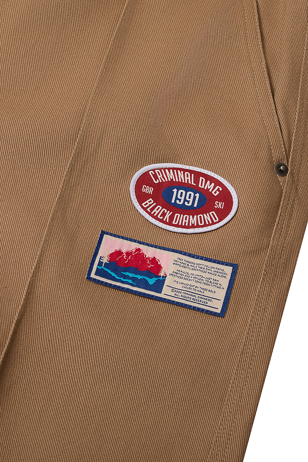 Criminal Damage Twill Chore Pants in brown, photo 5
