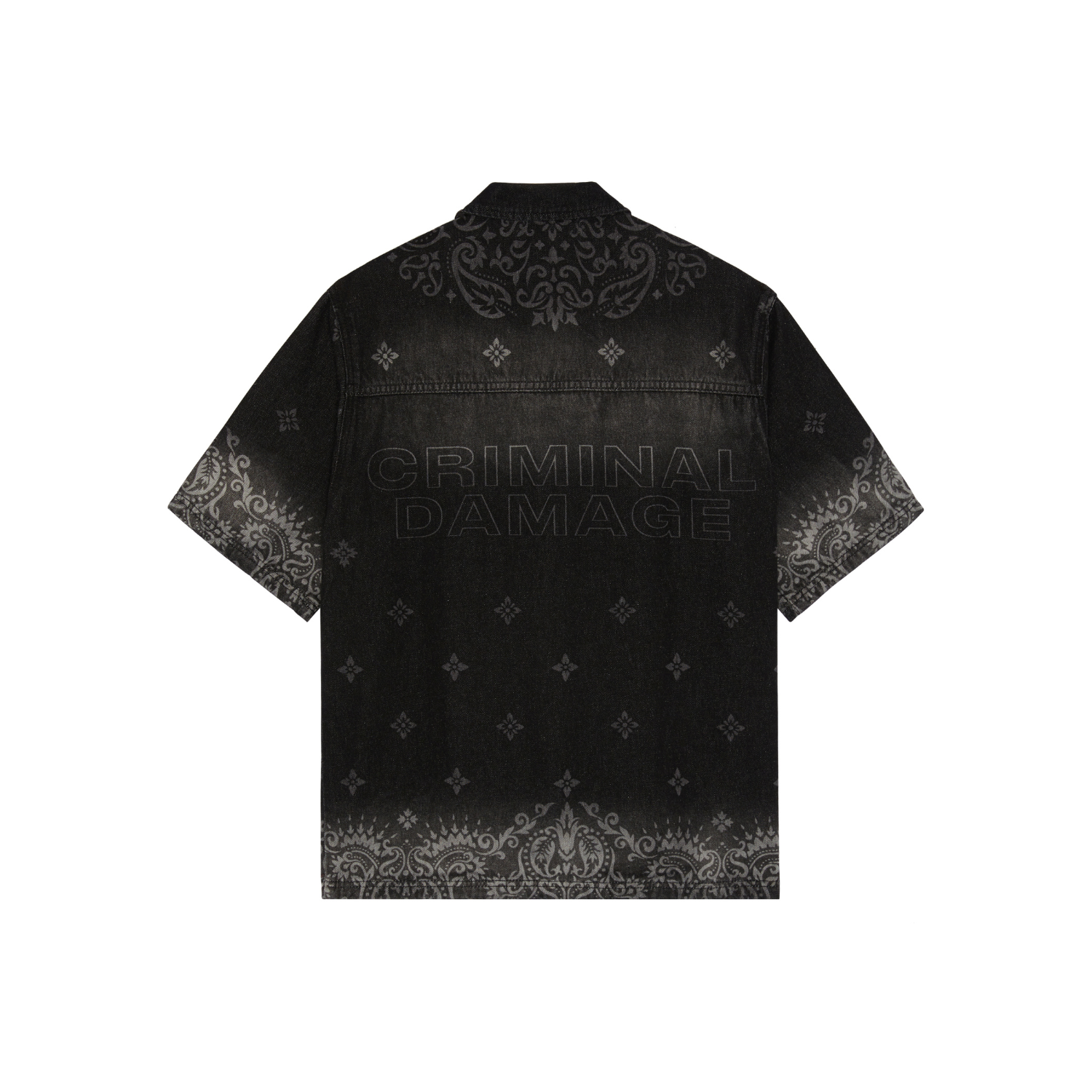 LASER PRINT DENIM SHIRT