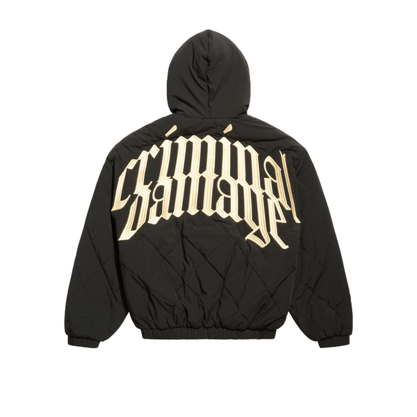 DIAMOND QUILTED HOODIE