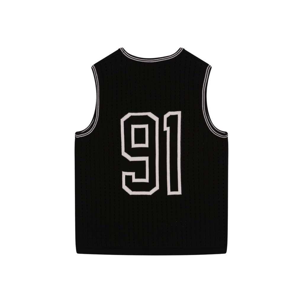 VARSITY CROCHET VEST