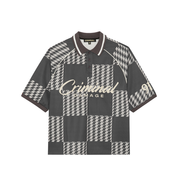 CHECKERBOARD POLO SHIRT