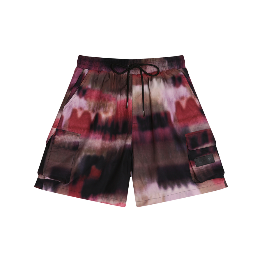 PHOTO PRINT  ZIP SHORTS