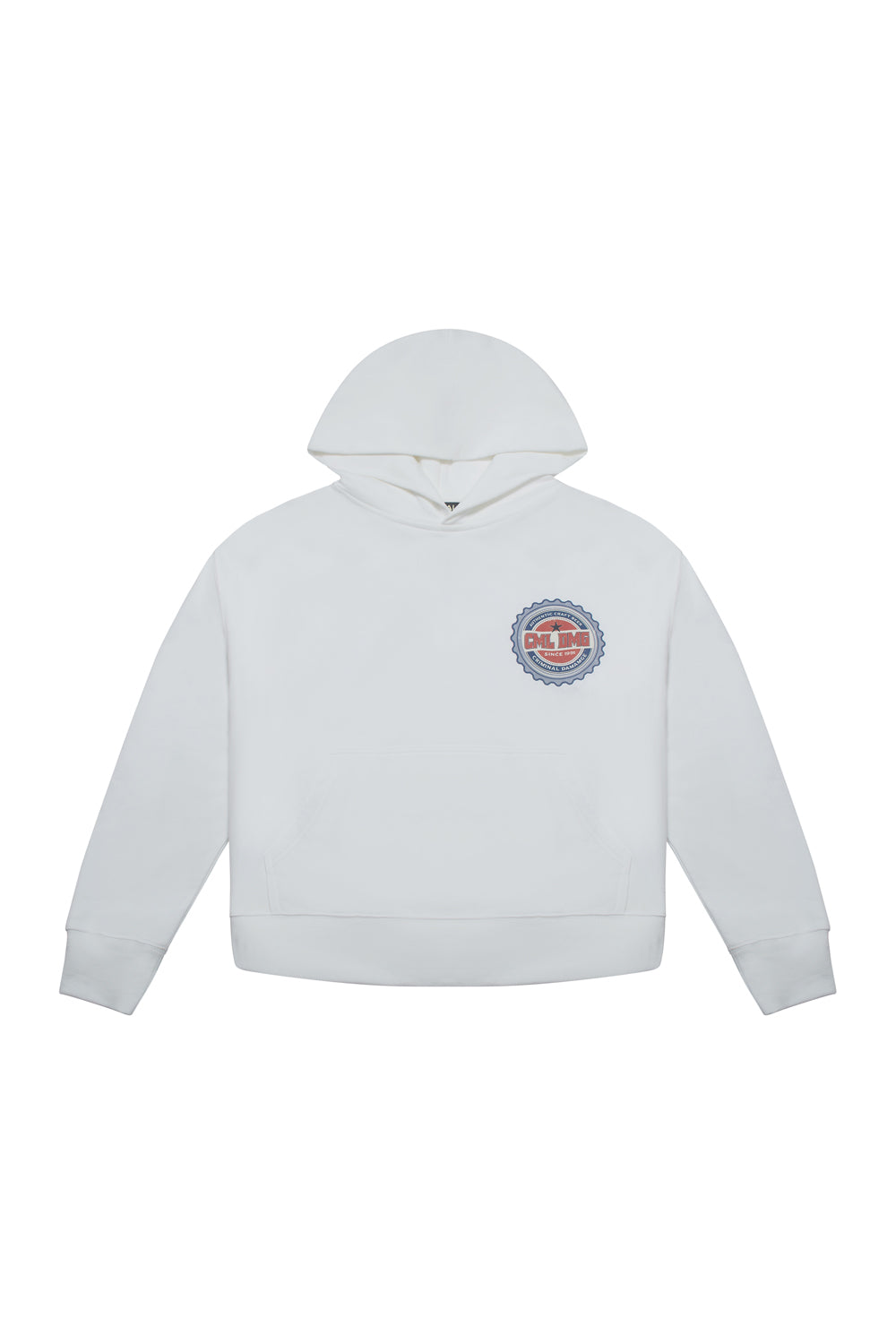 Criminal Damage hoodie on white background