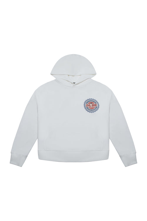 Criminal Damage hoodie on white background