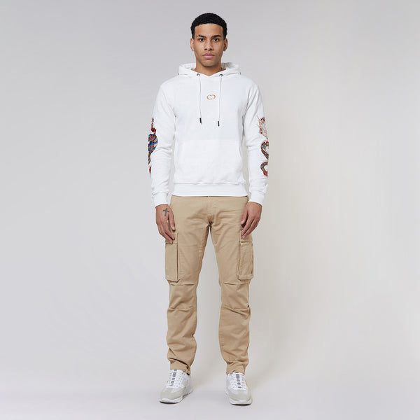 GOLD DRAGON EMBROIDERY HOODIE