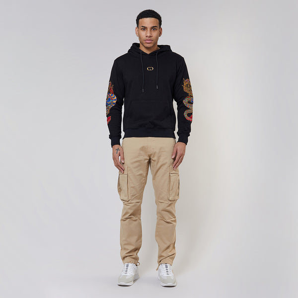GOLD DRAGON EMBROIDERY HOODIE