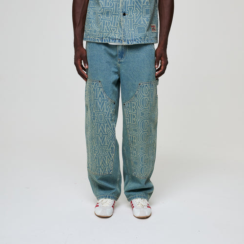 BERKELEY MONOGRAM DENIM JEANS