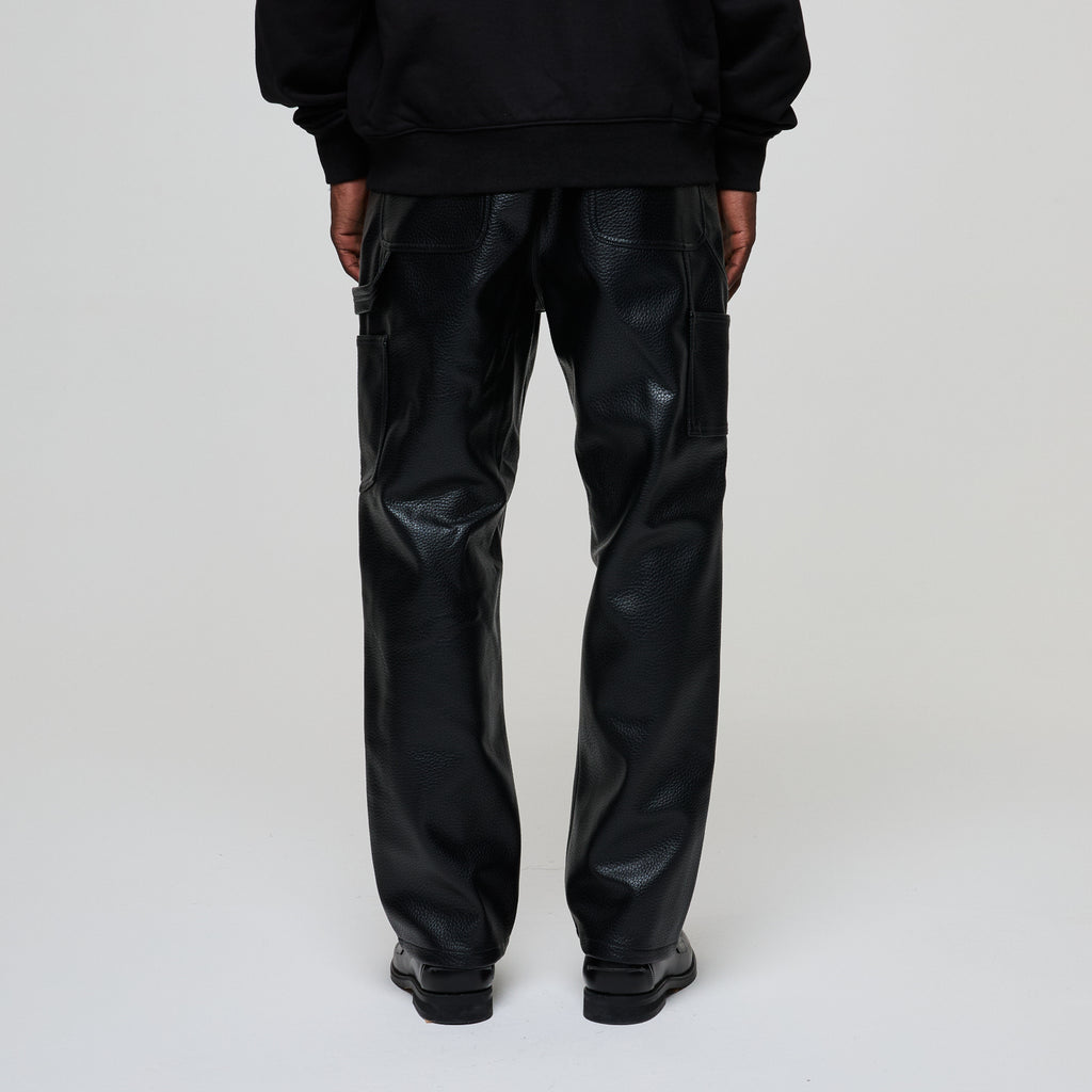 LEATHER CARPENTER PANT