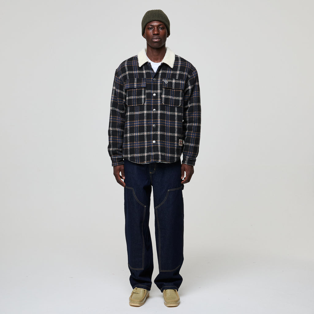 RICHMOND CHECK SHERPA SHIRT JACKET