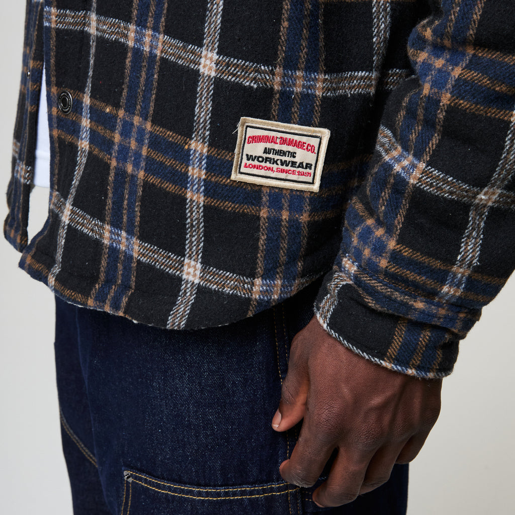 RICHMOND CHECK SHERPA SHIRT JACKET