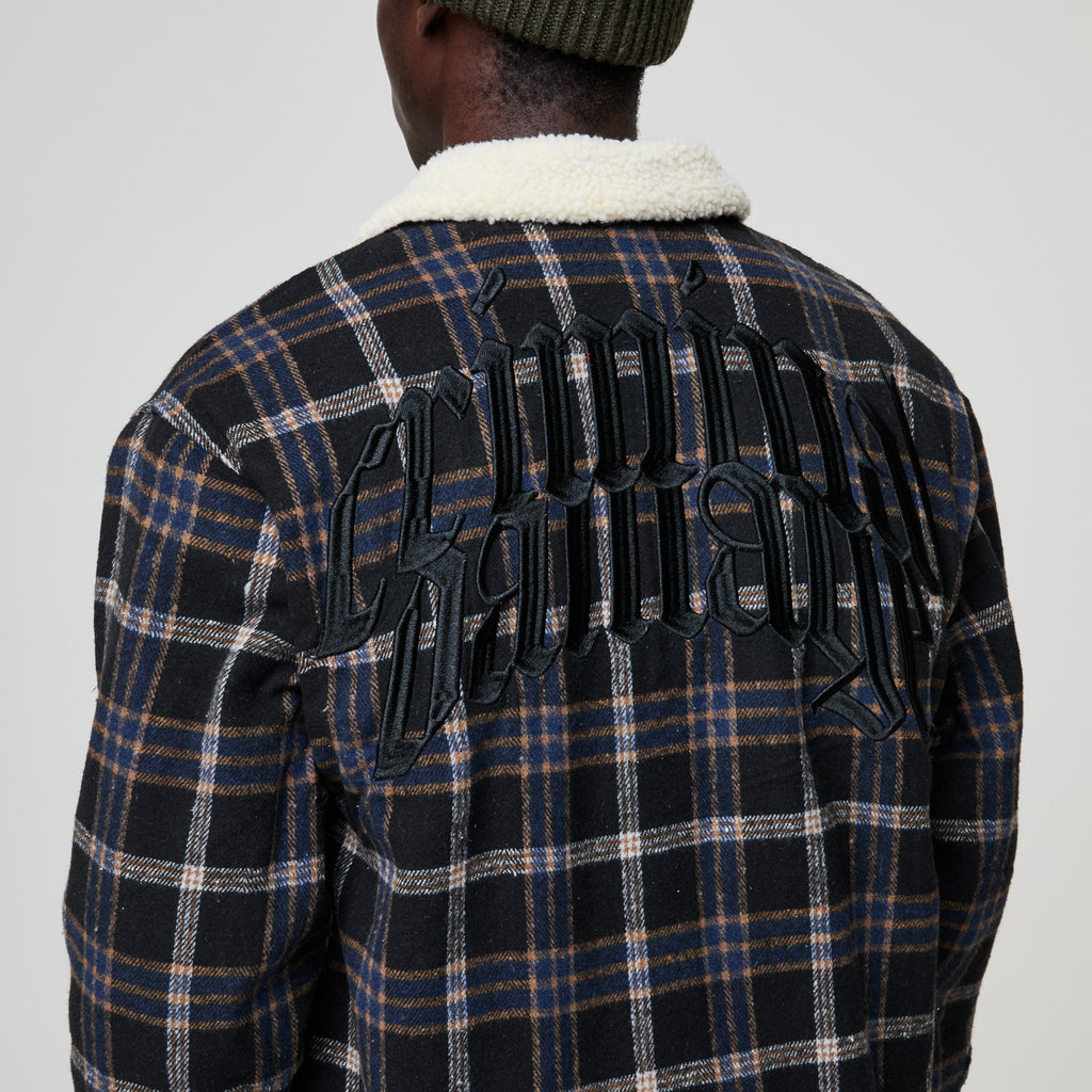 RICHMOND CHECK SHERPA SHIRT JACKET