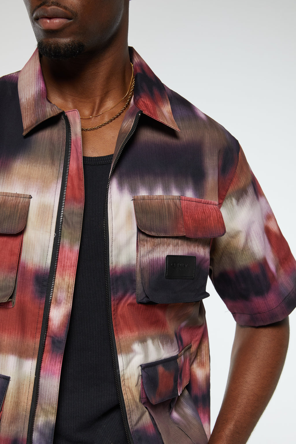 PHOTO PRINT ZIP SHIRT