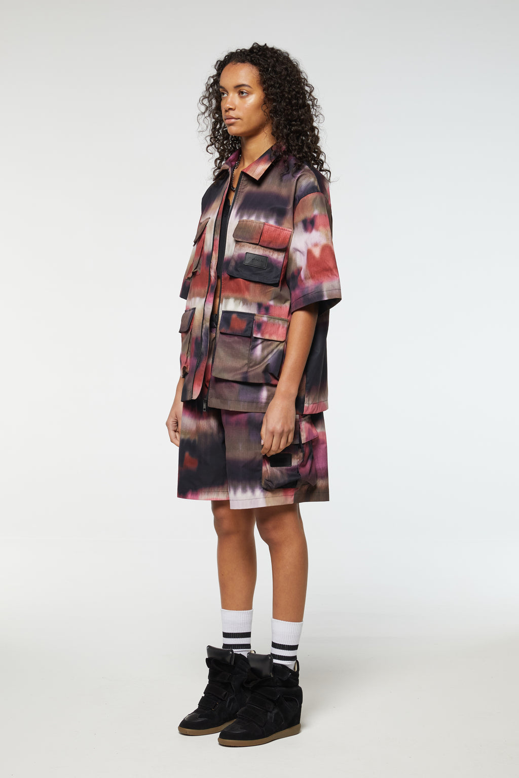 PHOTO PRINT ZIP SHIRT