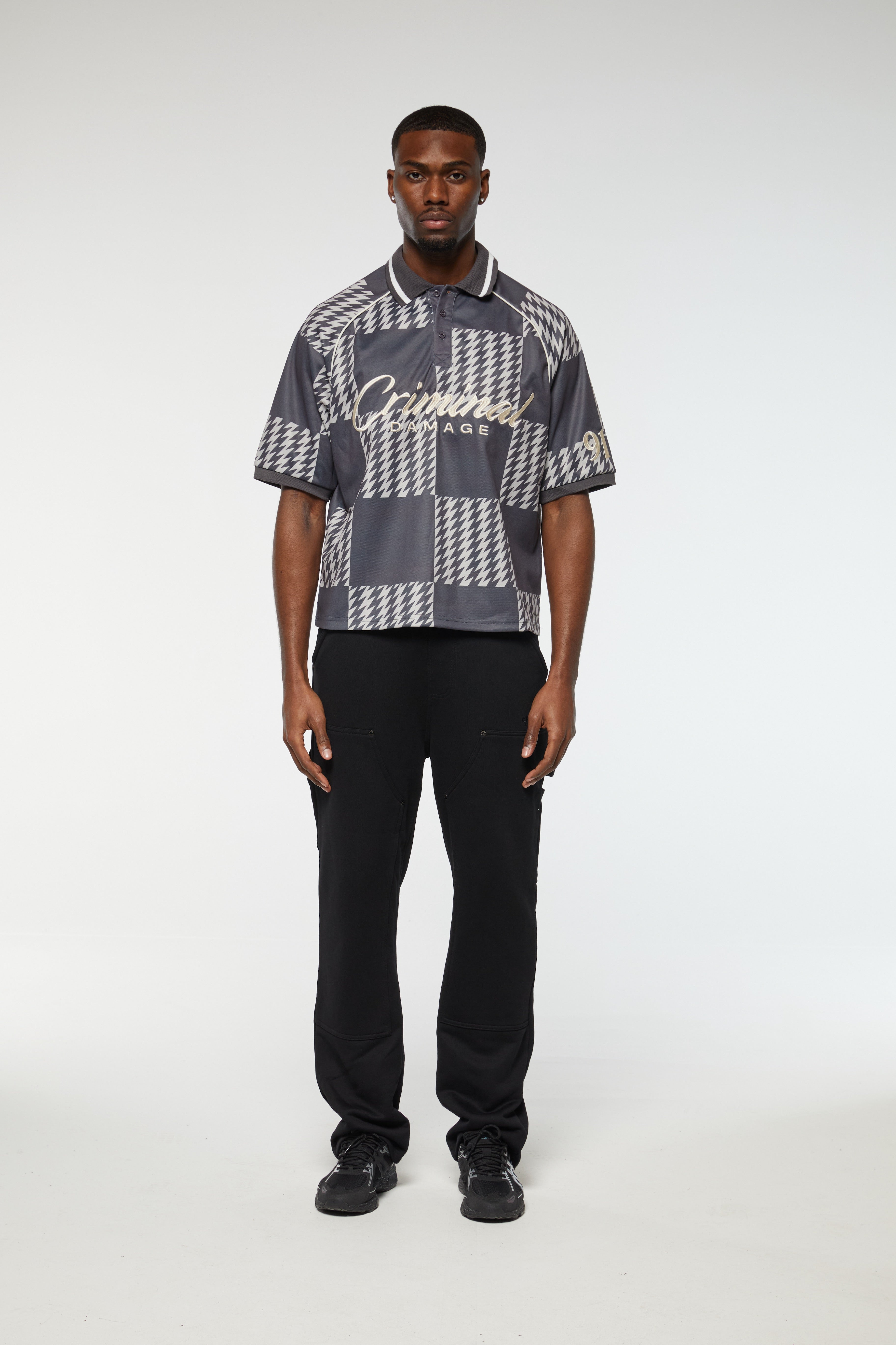 CHECKERBOARD POLO SHIRT