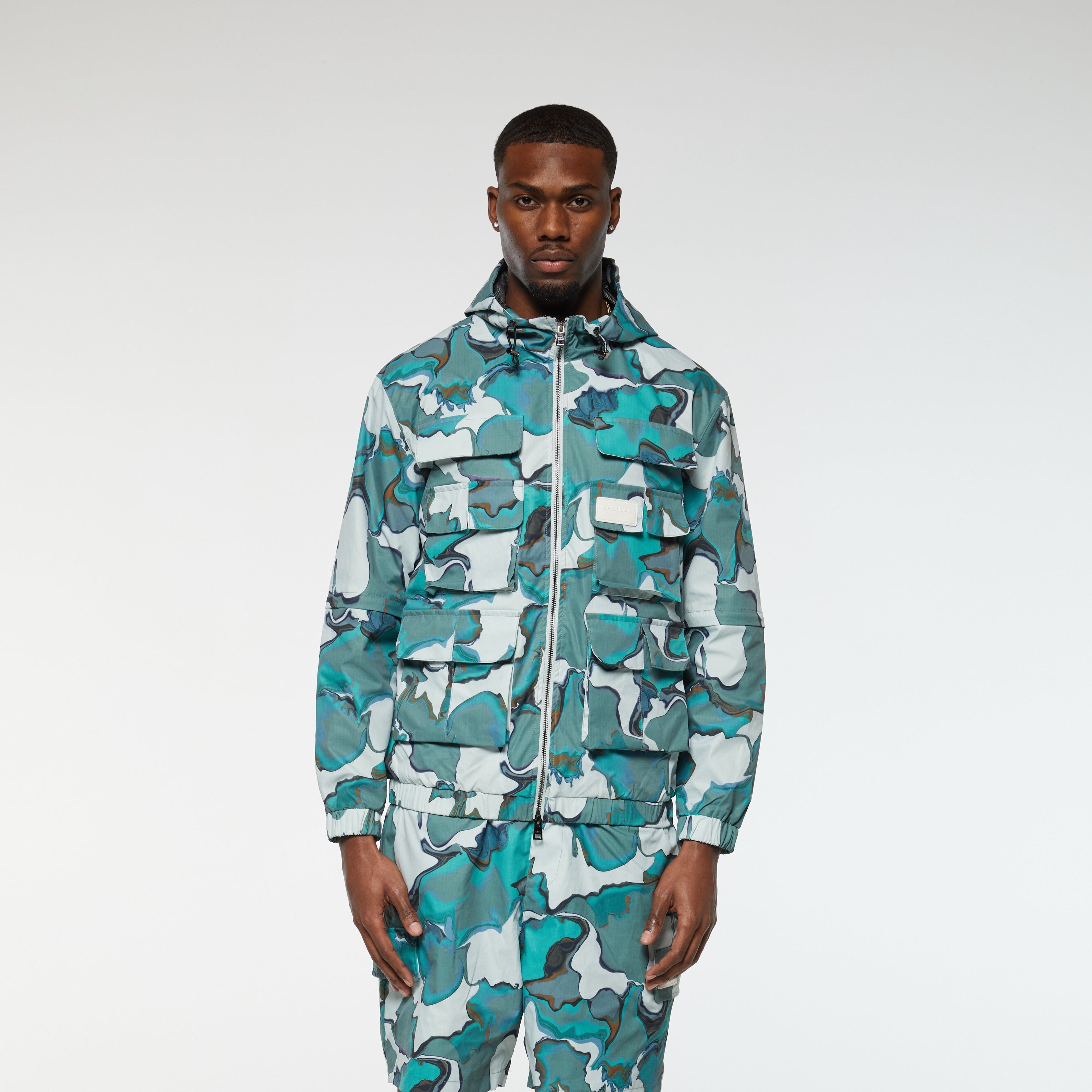 MARBLE POCKET HOODIE