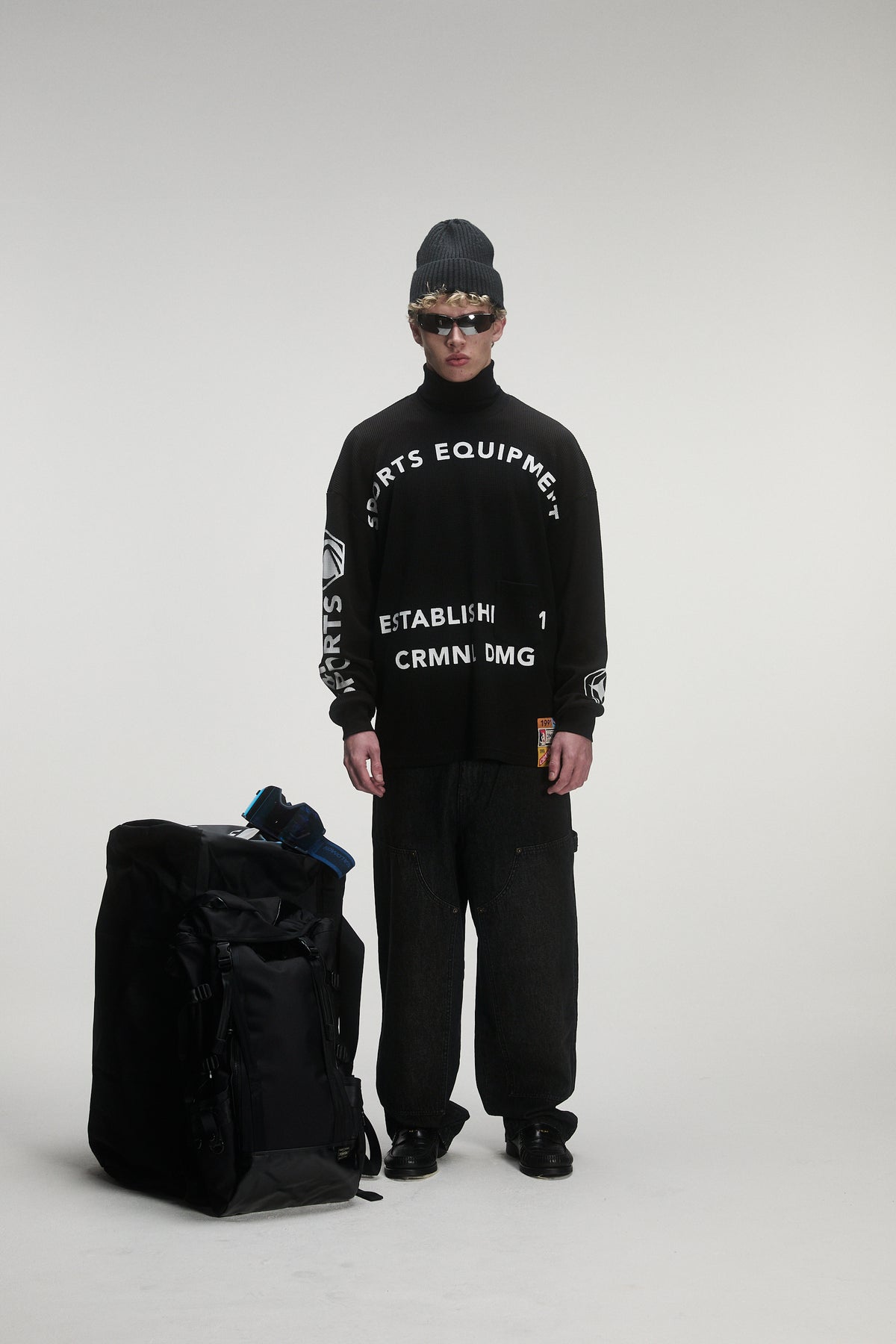 Criminal Damage Equipment Waffle Top in black, photo 2