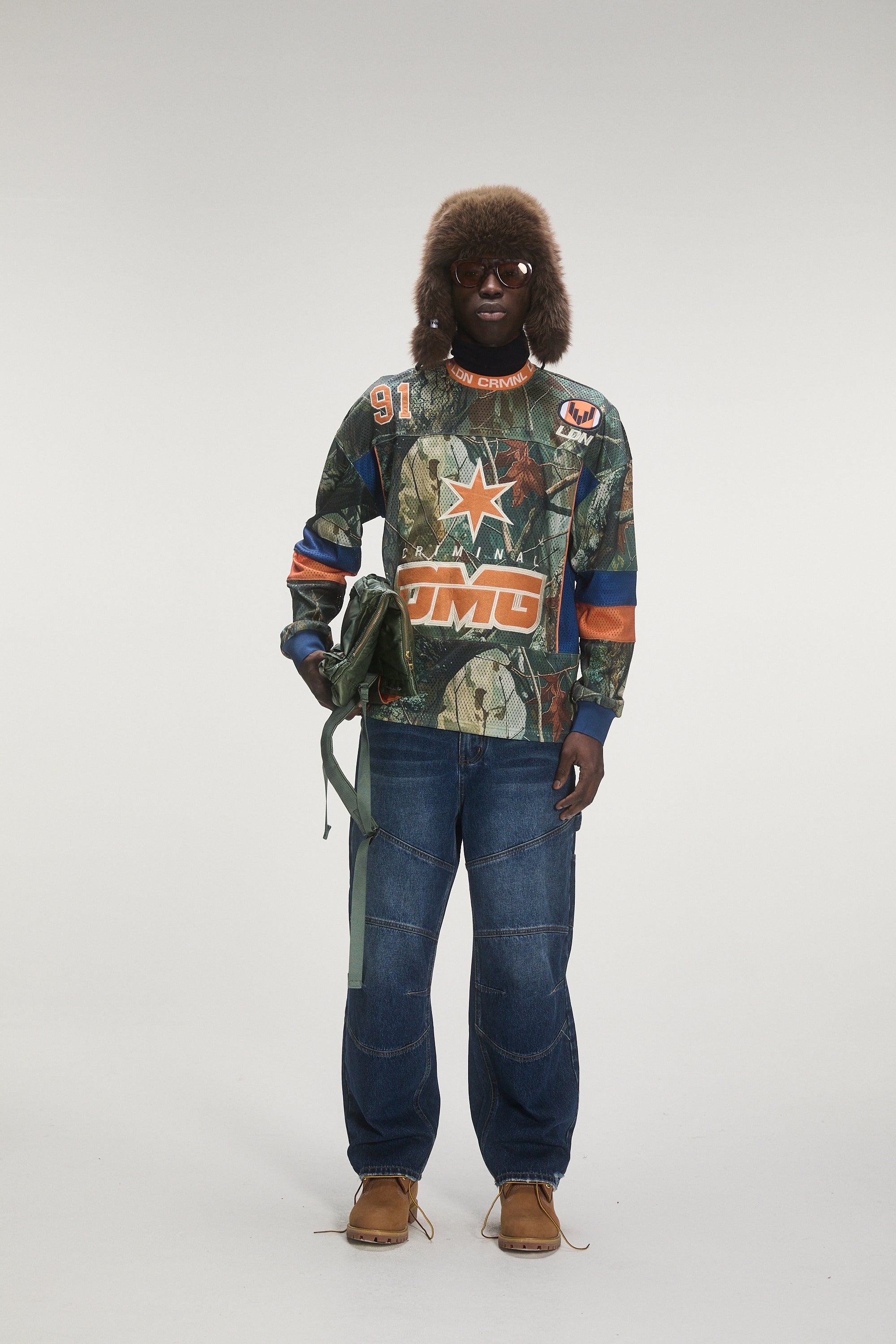 WOODLAND SCENE SPORTS MESH TOP