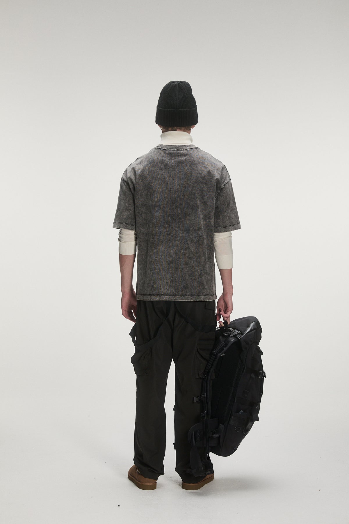 Criminal Damage Chateau Damage T-Shirt in washed grey, photo 4