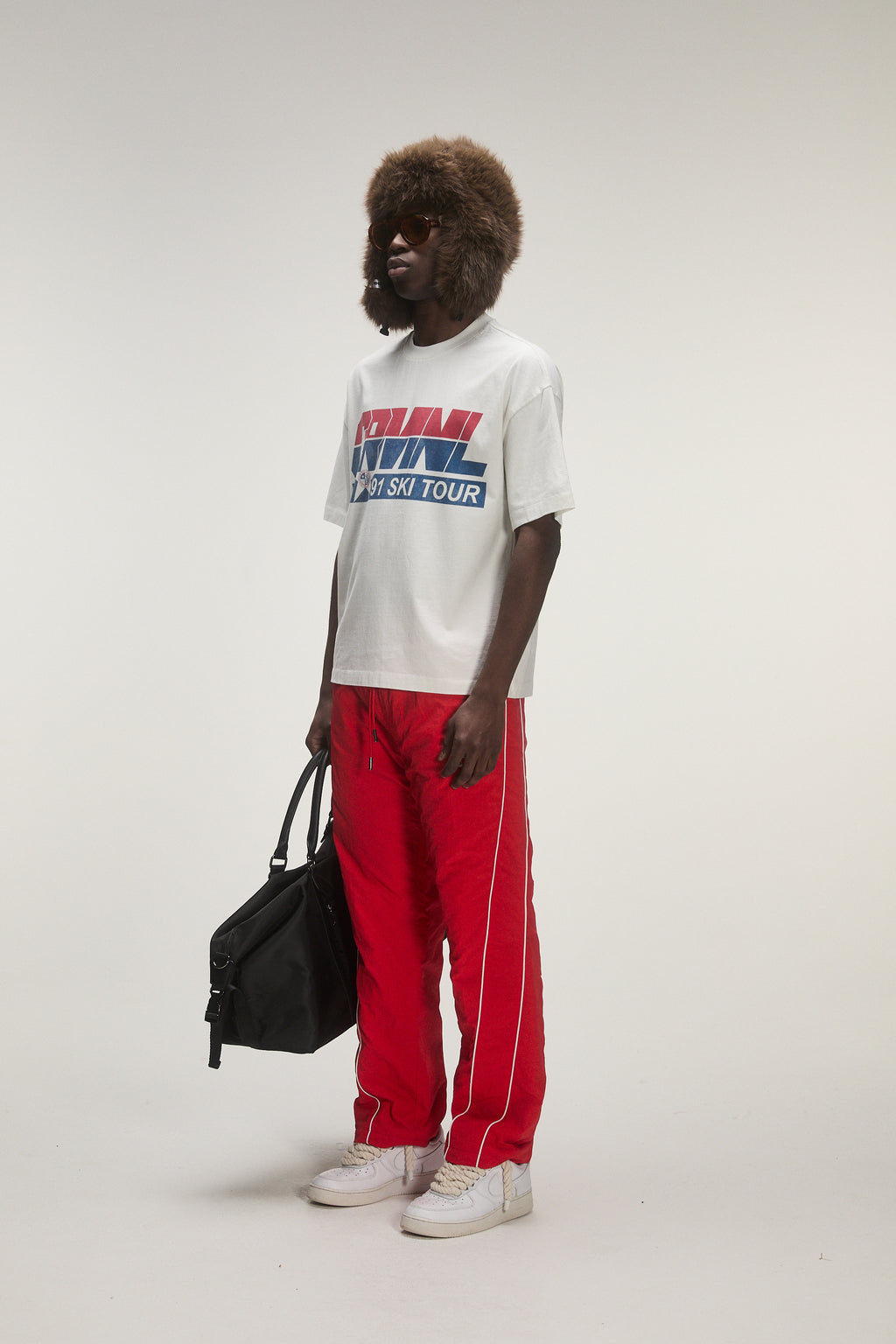 Criminal Damage Ski Tour Tee in white, photo 3