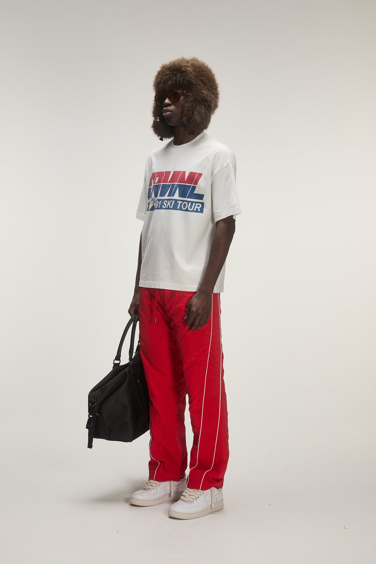 Criminal Damage Ski Tour Tee in white, photo 3
