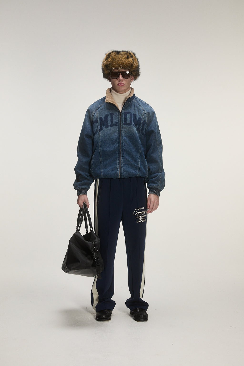 LOGO STENCIL DENIM JACKET