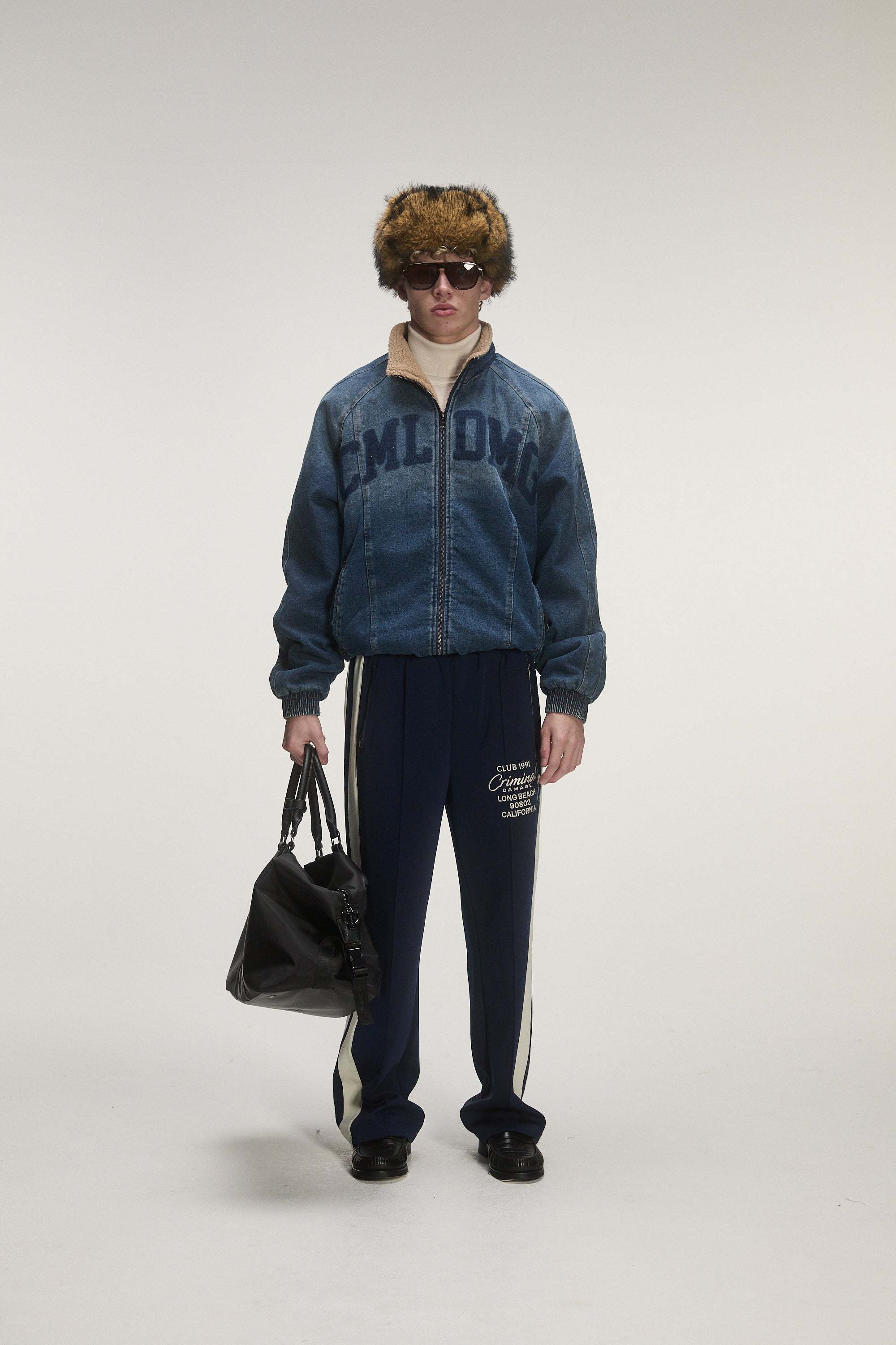 LOGO STENCIL DENIM JACKET