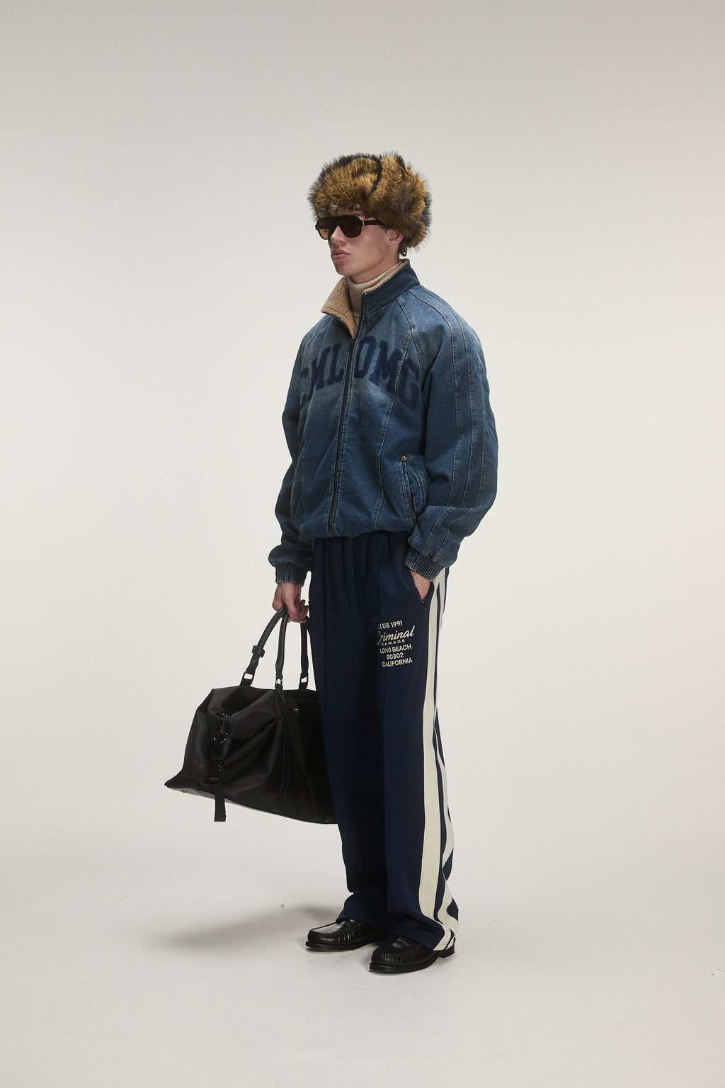 LOGO STENCIL DENIM JACKET