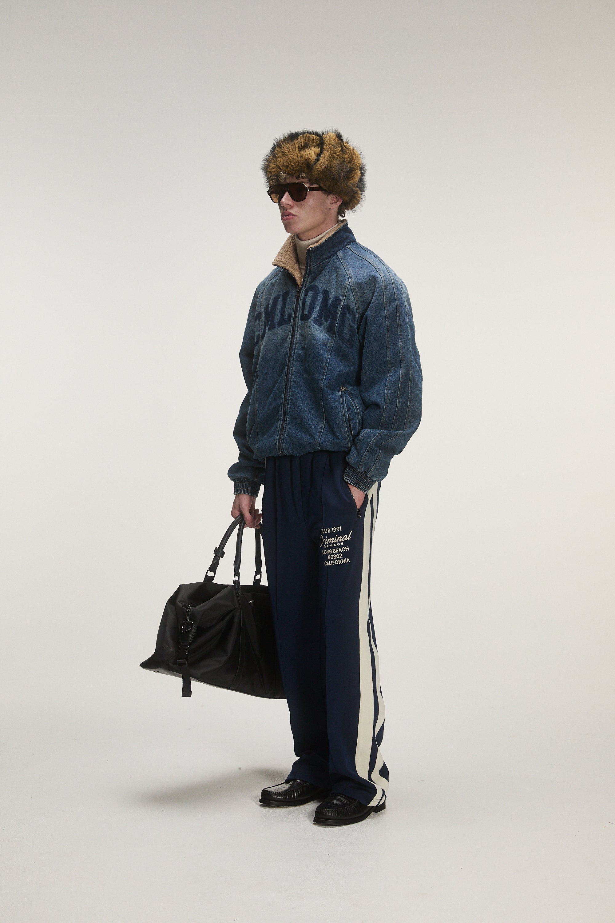 LOGO STENCIL DENIM JACKET