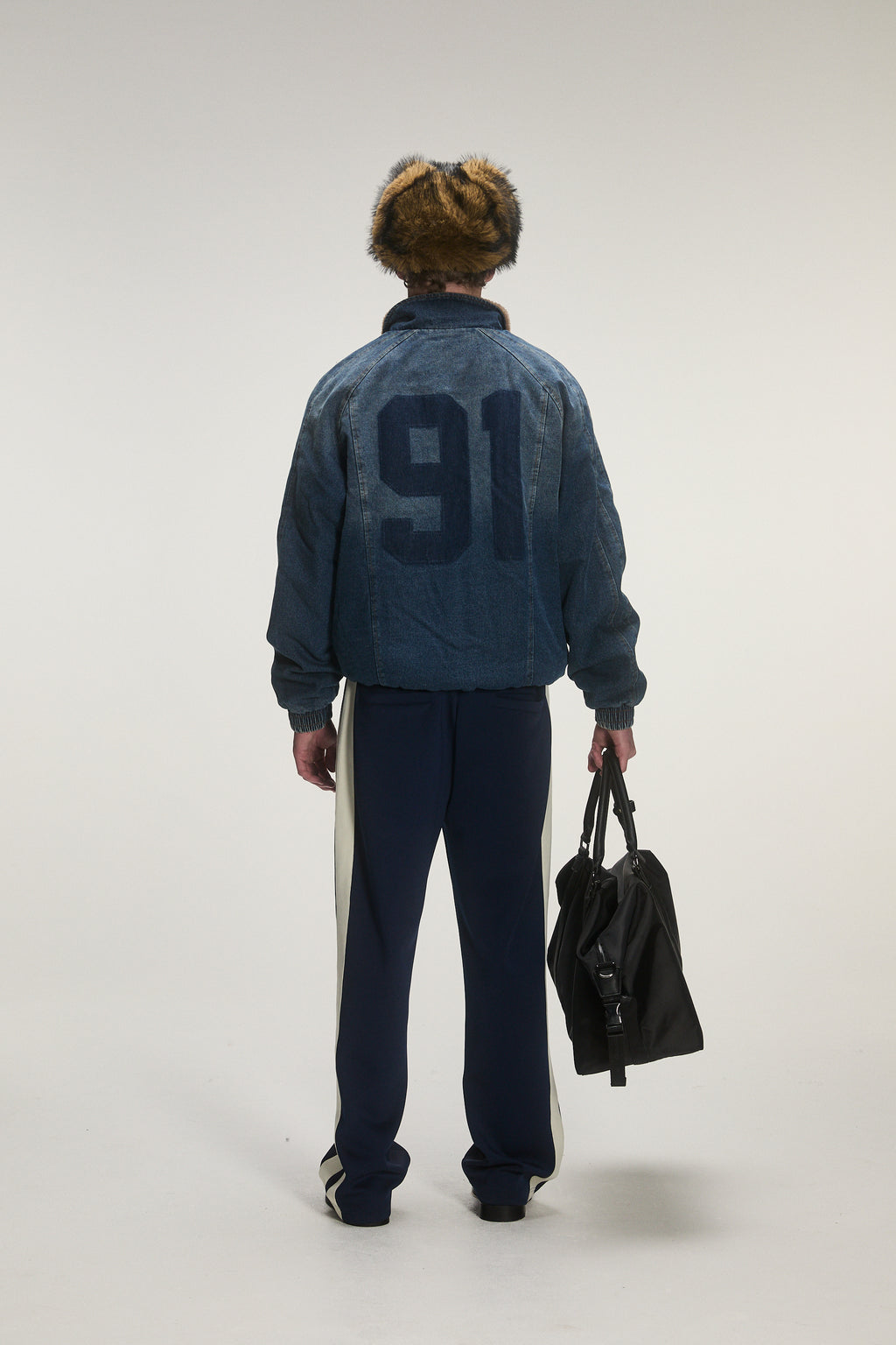 LOGO STENCIL DENIM JACKET