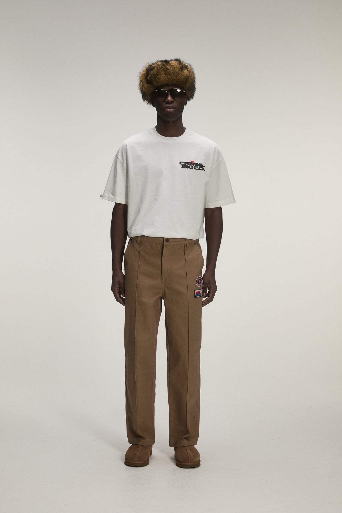 Criminal Damage Twill Chore Pants in brown, photo 2